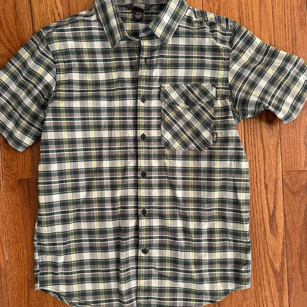 Outdoor Research Green Plaid Shirt